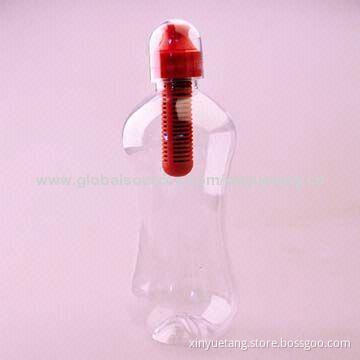 Plastic Sports Water Bottle with Filter Top
